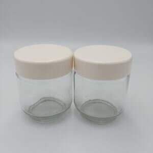 2 Euro Cuisine Yogurt Maker YM80/YM100 Replacement Screw Top Glass Jar‎